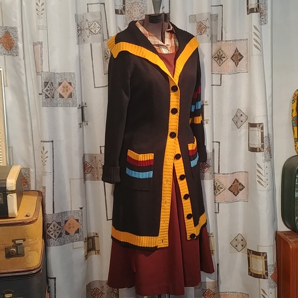 Vintage Sweaters - Vtg Oversize cardi or sweaterdress